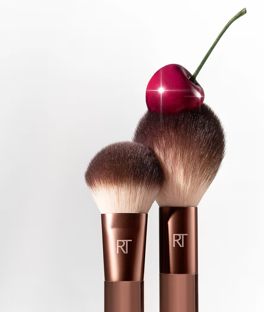 Real Techniques Cherry On Top It’s All Blush Brush, Dual-Ended & Multipurpose Makeup Brush for,... | Amazon (US)