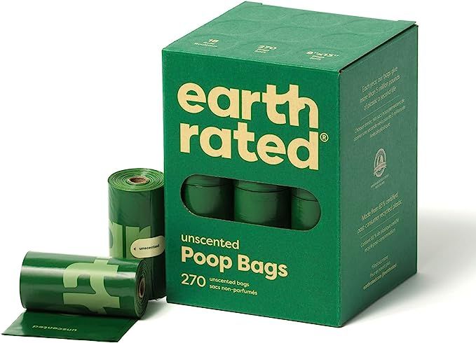 Earth Rated Dog Poop Bags, Guaranteed Leak Proof and Extra Thick Waste Bag Refill Rolls For Dogs,... | Amazon (US)