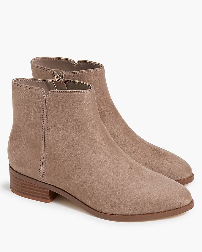 Sueded ankle boots | J.Crew Factory