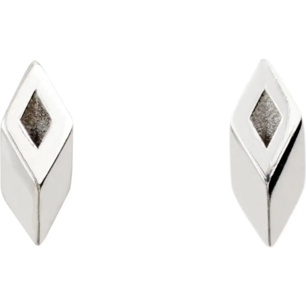 burberry Hollow Stud Earrings in Silver at Nordstrom | Nordstrom