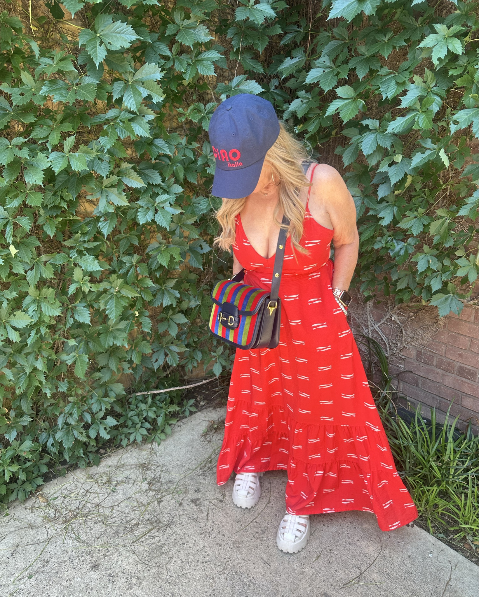 Easy, elevated style. This bold red maxi pairs perfectly with sporty sandals and my vintage Gucci Horsebit 1955 crossbody from @therealreal. Classic meets cool. Shop the dress and similar designer finds now on my @shop.ltk — link in bio!

#WeekendStyle #VintageGucci #GucciHorsebit1955 #TheRealReal #LTKstyle #EffortlessChic #StylistApproved #RedDressMoment #StyleCurated #ShopMyLook