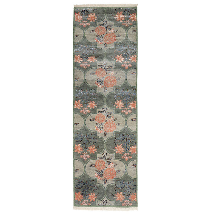 Jolie Hand Knotted Area Rug Medallion Geometric Gabbeh Hand Dyed Wool Carpet | Ballard Designs, Inc.