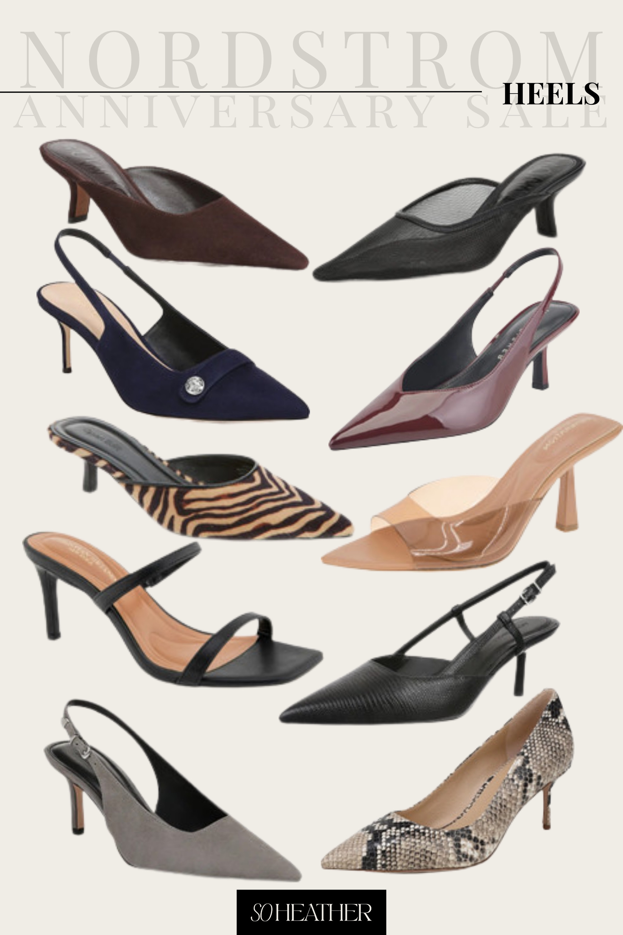 Nordstrom Anniversary Sale heels are such a great way to refresh your fall wardrobe, and these pointed-toe, slingback, mule, and kitten heel styles are so chic.

Start your wish list now by clicking the ❤️ on your favorites so you can check out quickly when your shopping window opens. #NSale #LTKShoeCrush #LTKOver40 

 #LTKSeasonal #LTKOver40 #LTKSaleAlert