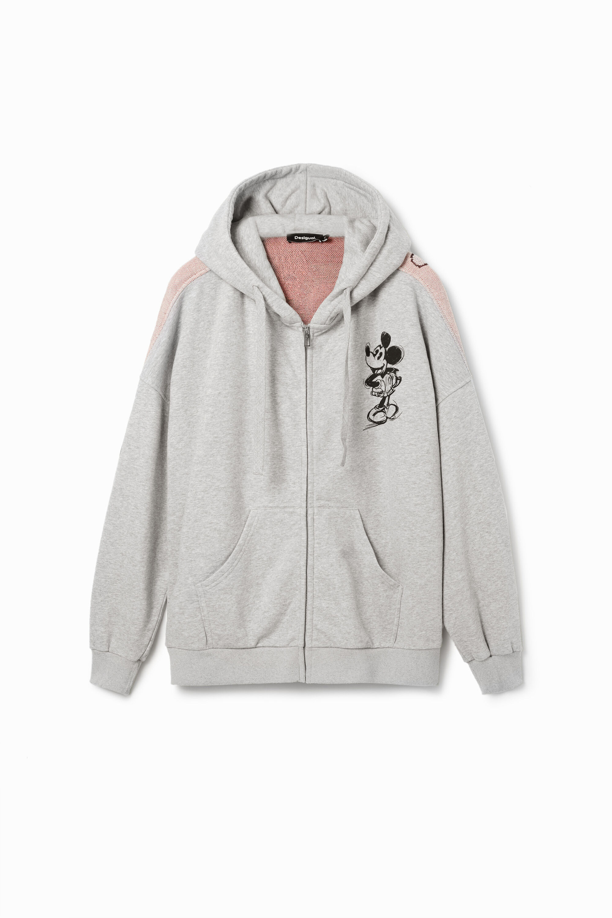 Oversize jacquard Mickey Mouse hoodie | Desigual USA,CA