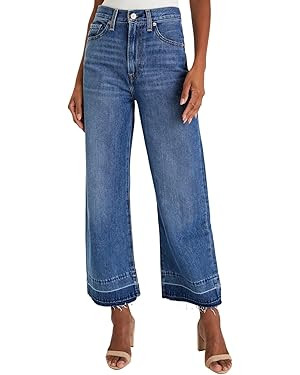 Astylish Women's High Waisted Wide Leg Jeans Trendy Straight Leg Jeans Zimbaplatinum Denim Pants | Amazon (US)