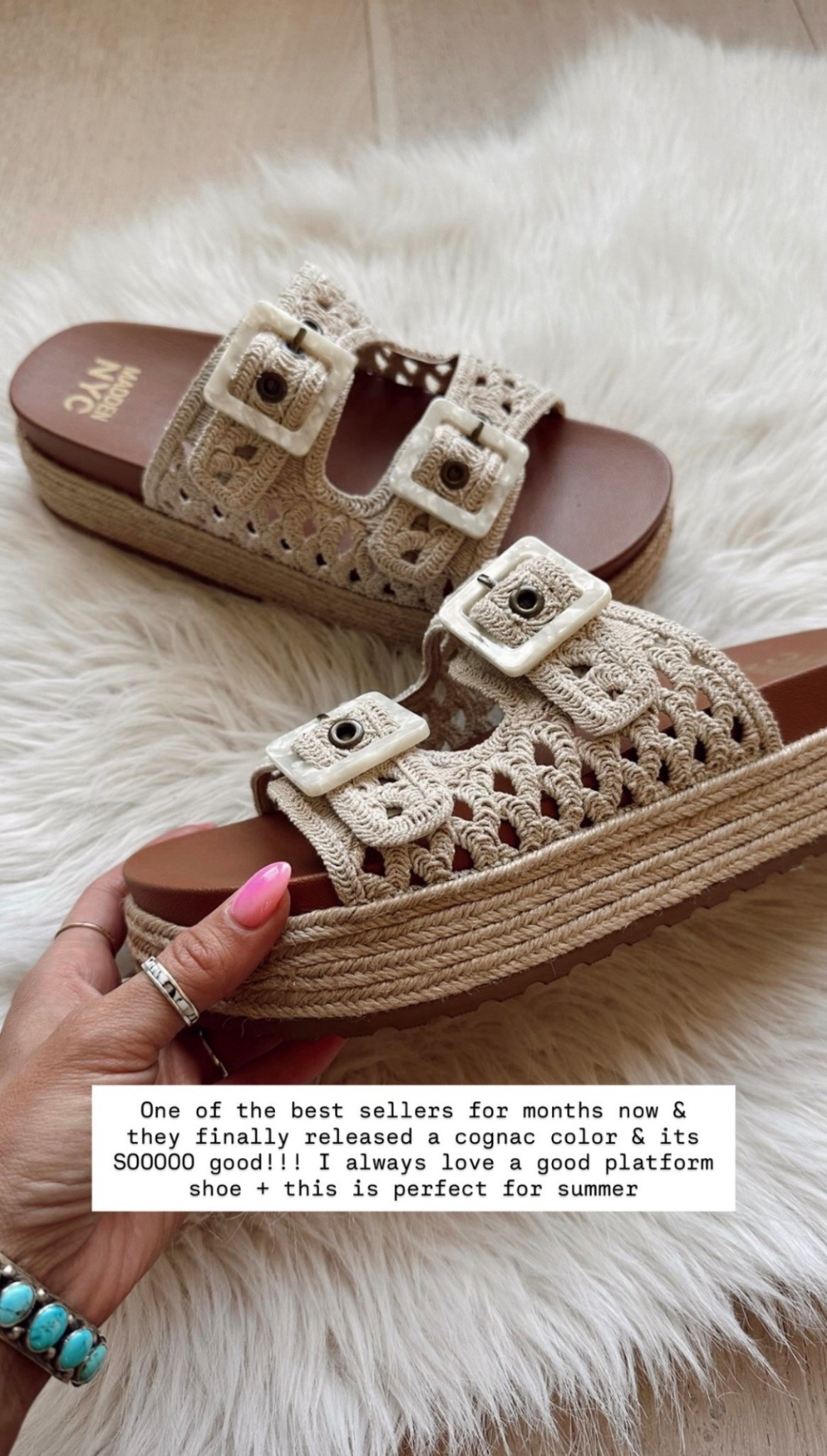 🤍 One of the best sellers & they finally released in a cognac color. Perfect for all things summer!!!! My love for a good platform shoe runs deep 👏🏼

#LTKdayinmylife #LTKgrwm #LTKootd