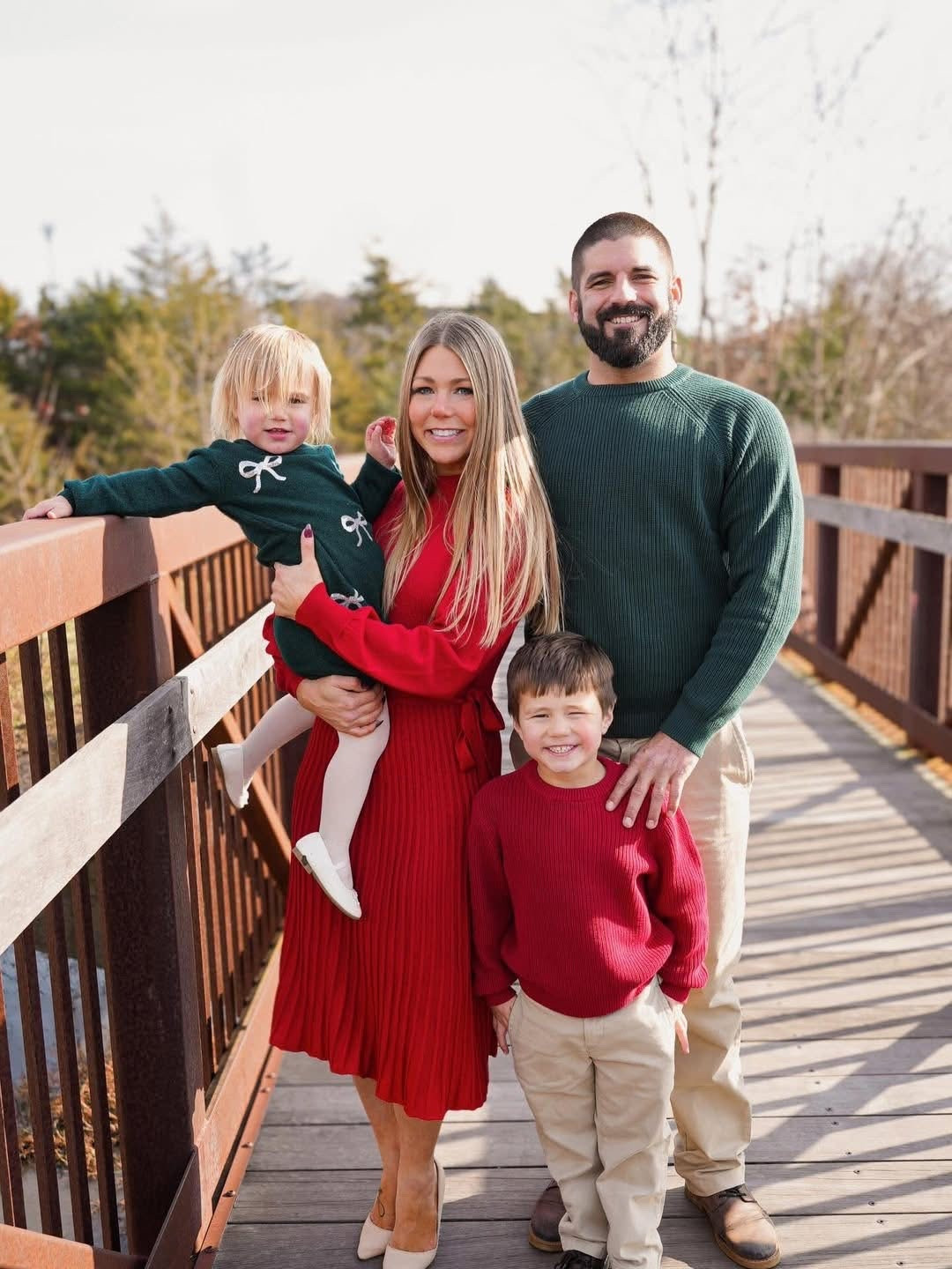Post-Christmas but still festive ✨ Sharing this look because these family pics are too good not to share 🥹 Some items are no longer available, but the dress & a few other pieces are linked 🤍

Christmas family photos 🎄 

#LTKSeasonal
