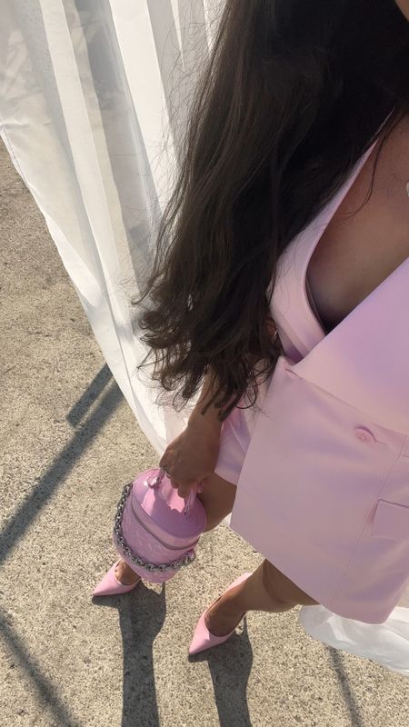 Pink blazer dress 
Pink romper 
Linked similar 
#LTKSeasonal #LTKfindsunder50 
#LTKfindsunder100 #LTKsalealert
#LTKparties 

#LTKwedding #LTKstyletip