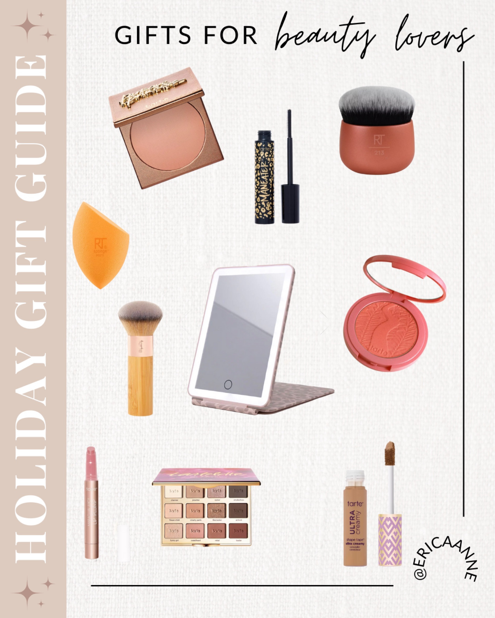 All my favorite beauty in one spot. 
Tarte

#LTKbeauty #LTKHoliday #LTKU