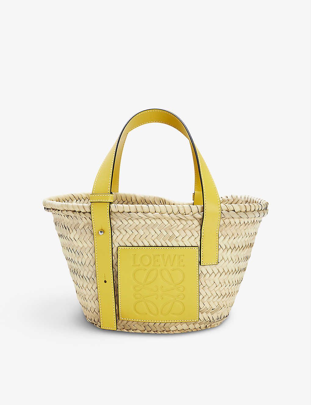 Small woven raffia basket bag | Selfridges