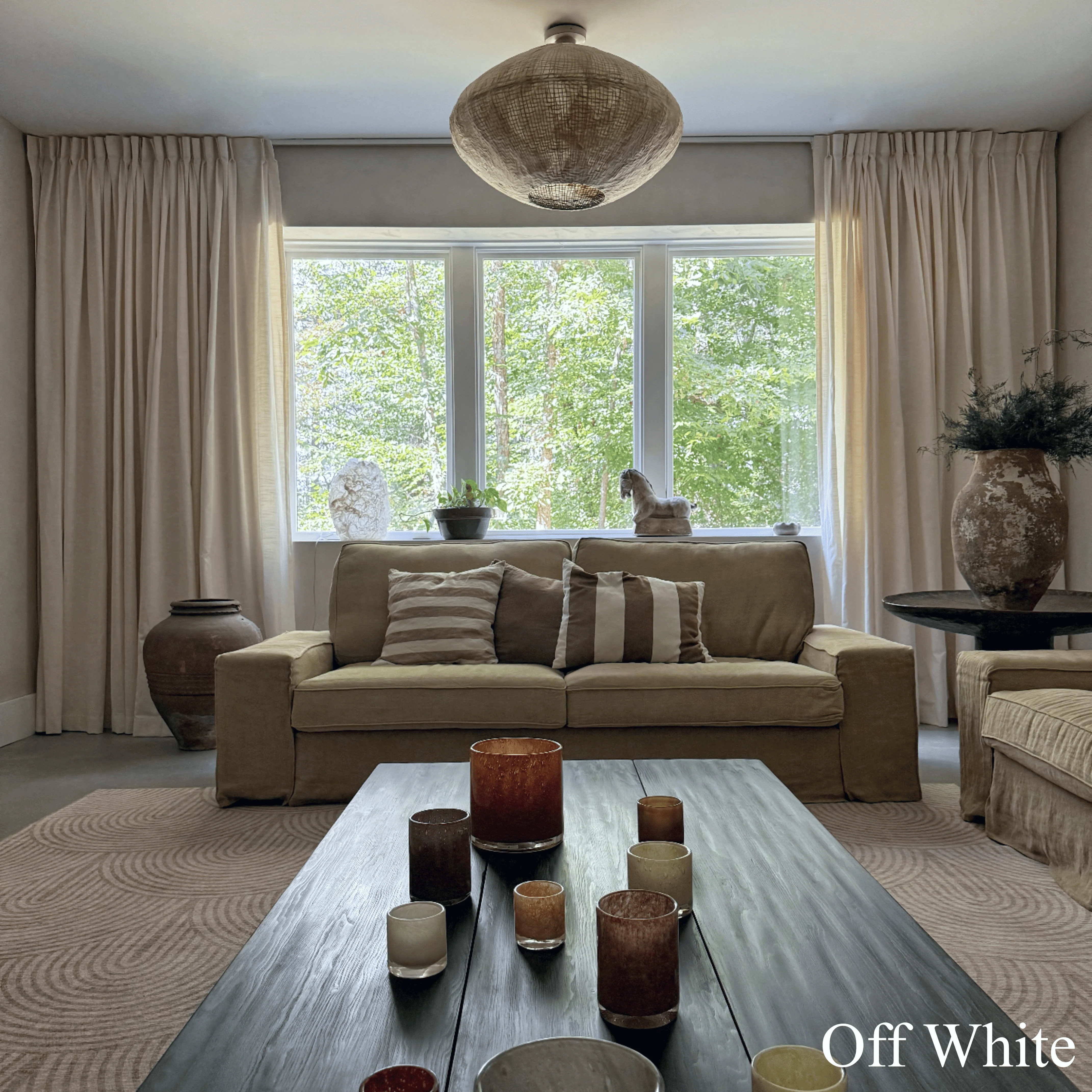 Jenna Linen Curtains & Drapes Pleated | NeutralCurtains