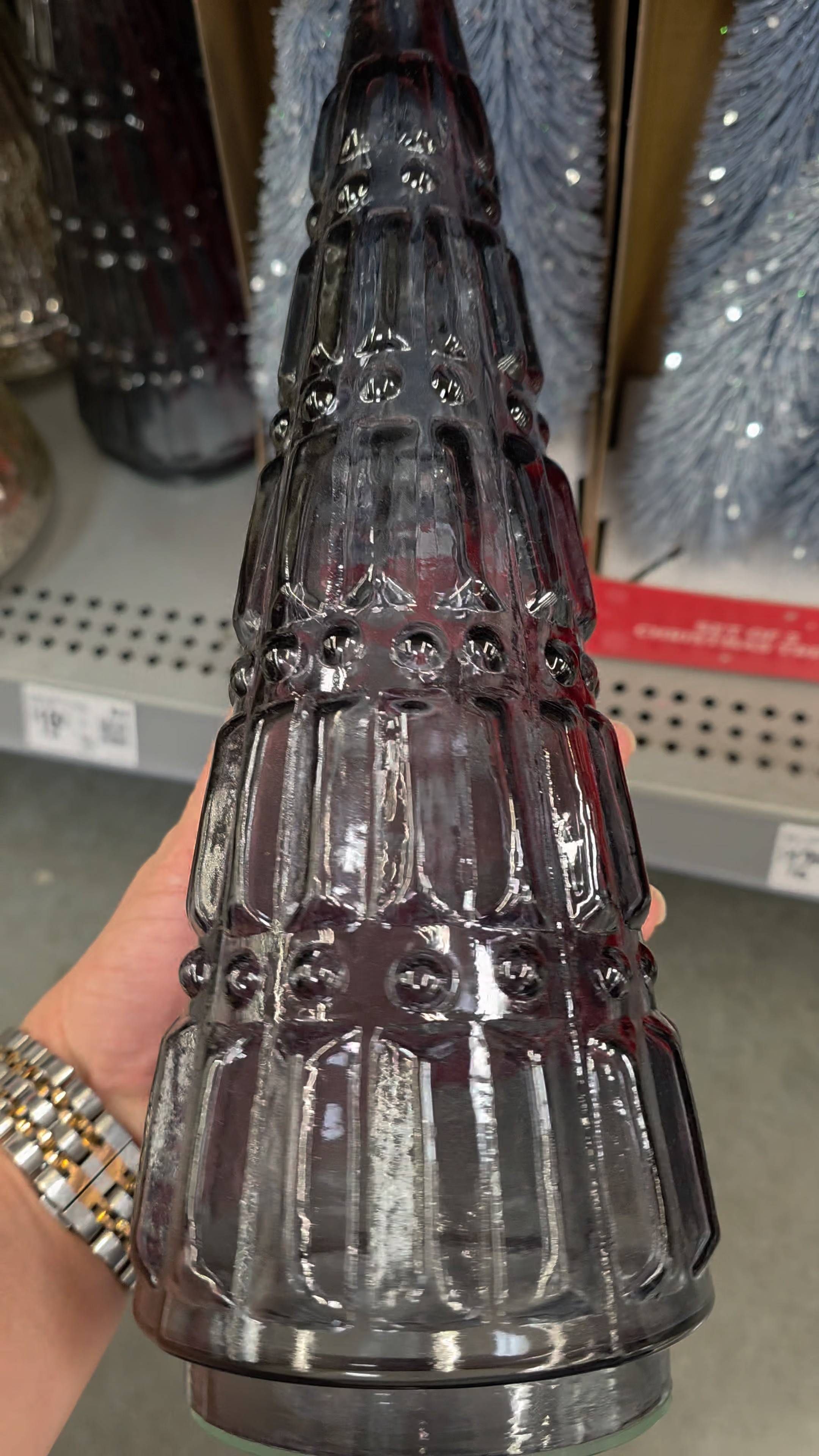 Cute Glass Christmas tree at  Walmart 

#LTKHome #LTKSeasonal #LTKHoliday