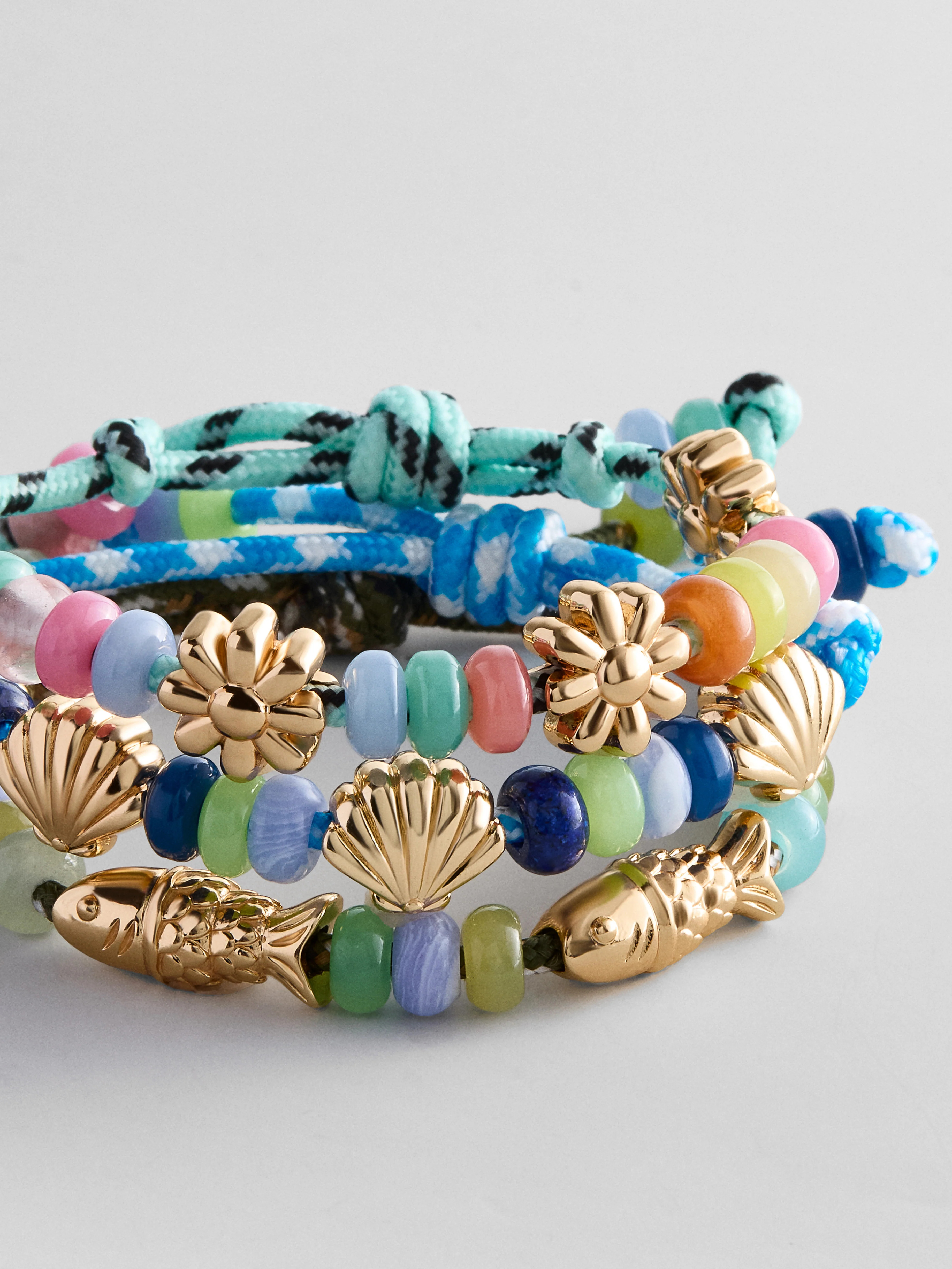Happy Here Beaded Bracelet - Flower | BaubleBar