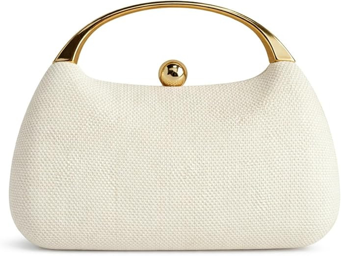 Top-handle Clutch Purses for Women Elegant Evening Bags Trendy Crossbody Handbags Woven Shoulder ... | Amazon (US)