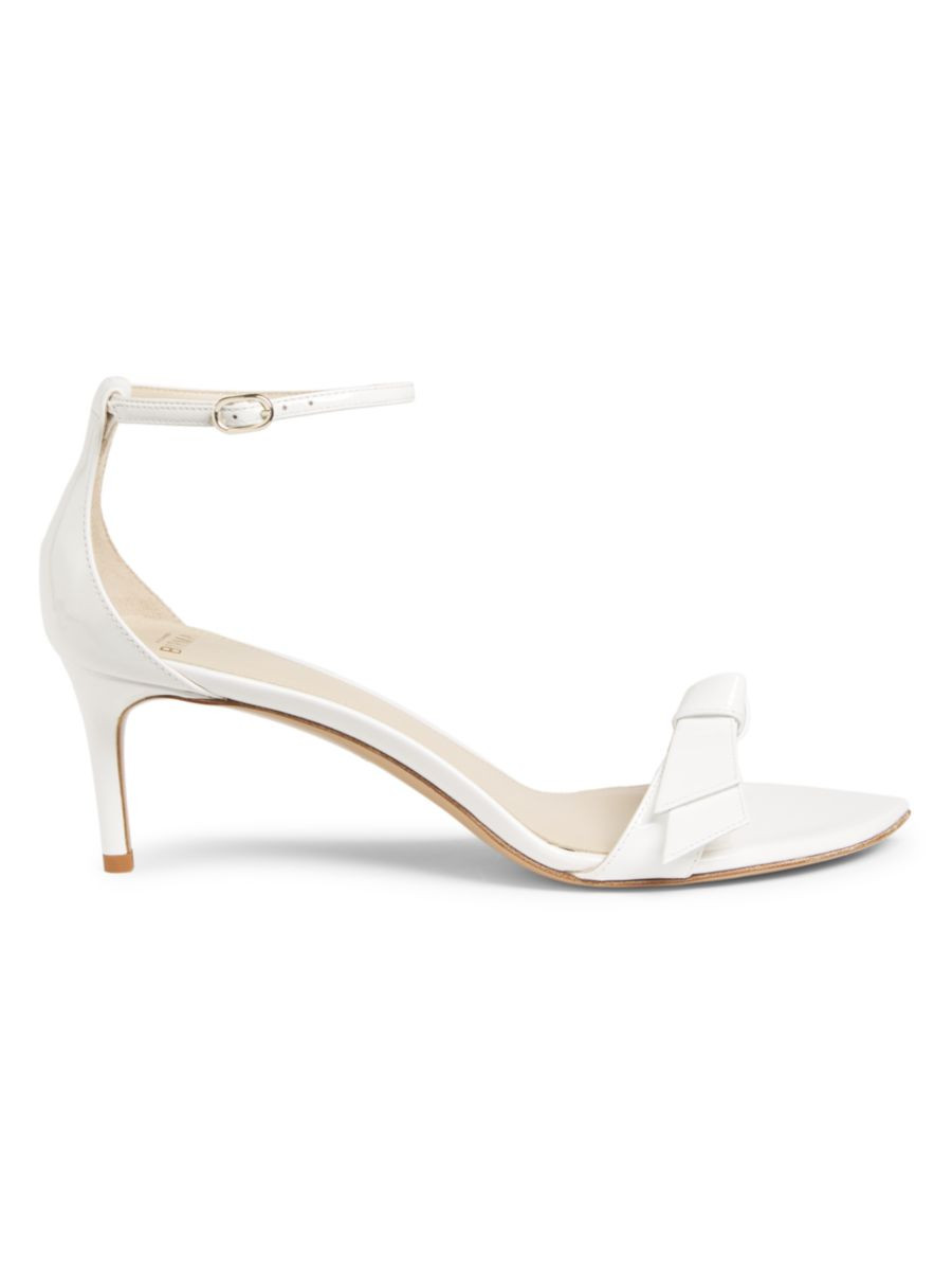 Clarita 60MM Patent Leather Bow Sandals | Saks Fifth Avenue