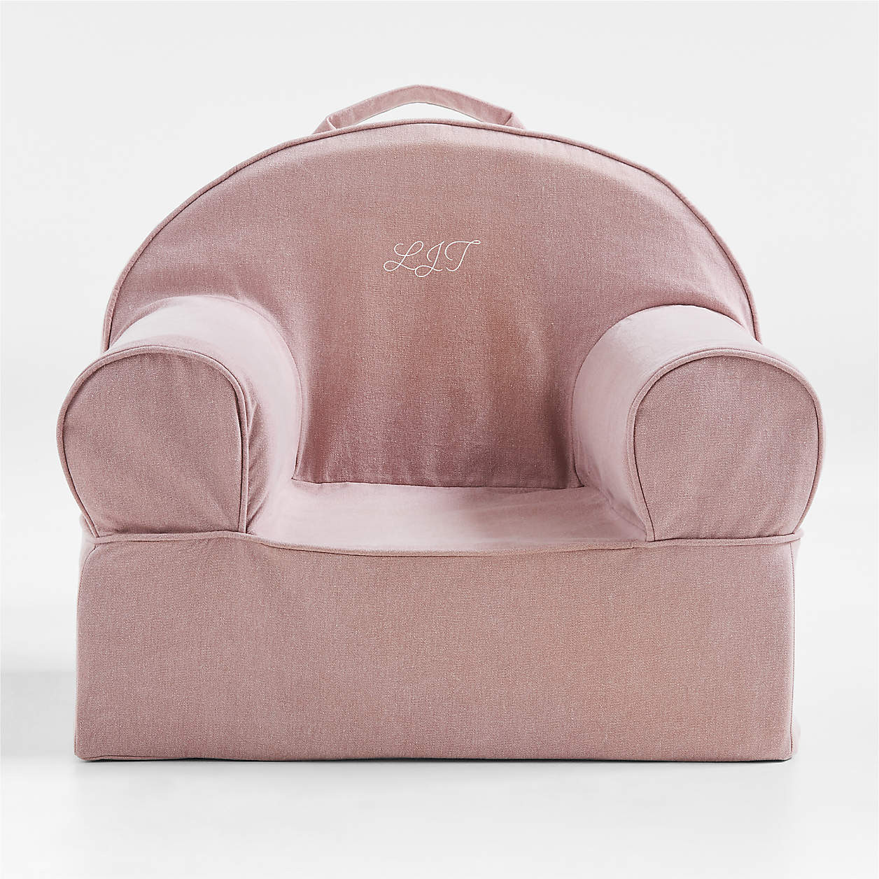 Small Lilac Mauve Organic Cotton Kids Lounge Nod Chair + Reviews | Crate & Kids | Crate & Barrel