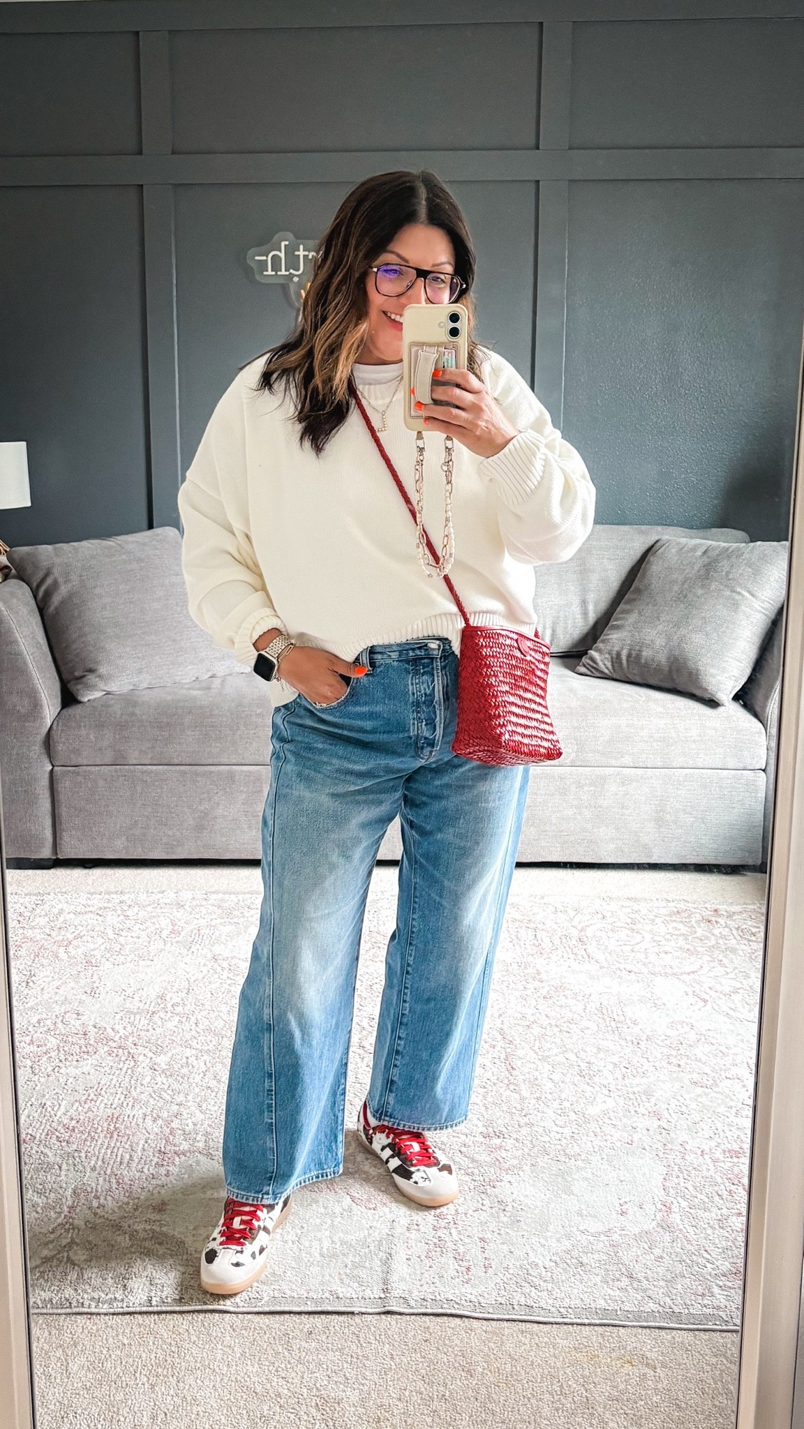 Today’s ootd
Quince sweater - XL
Madewell jeans -32
Madewell bag
Adidas sneakers

#LTKOver40 #LTKSaleAlert #LTKMidsize