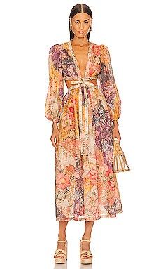 Zimmermann Patchwork Long Dress in Patch Floral from Revolve.com | Revolve Clothing (Global)