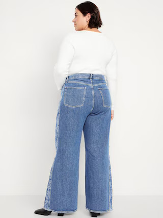 Extra High-Waisted Super Wide-Leg Jeans | Old Navy (US)