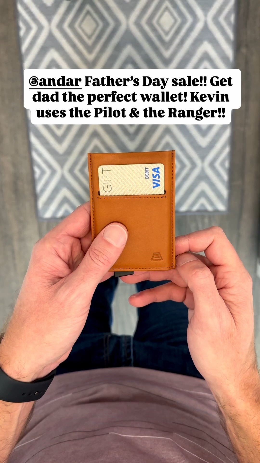 Andar Fathers Day SALE!! Get dad the perfect wallet!! 

Kevin uses the Ranger and the Pilot! Also loves his AirPod case! 

Great Father’s Day gift ideas! 

Promo // dad20 for 20% off!