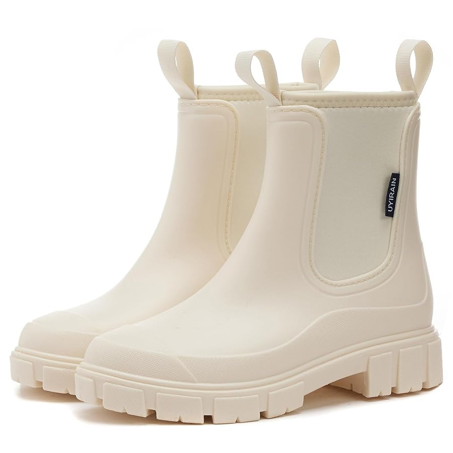 WOWSTICK Women’s Ankle Rain Boots Waterproof Lightweight Slip Resistant Fashion Garden Booties | Amazon (US)