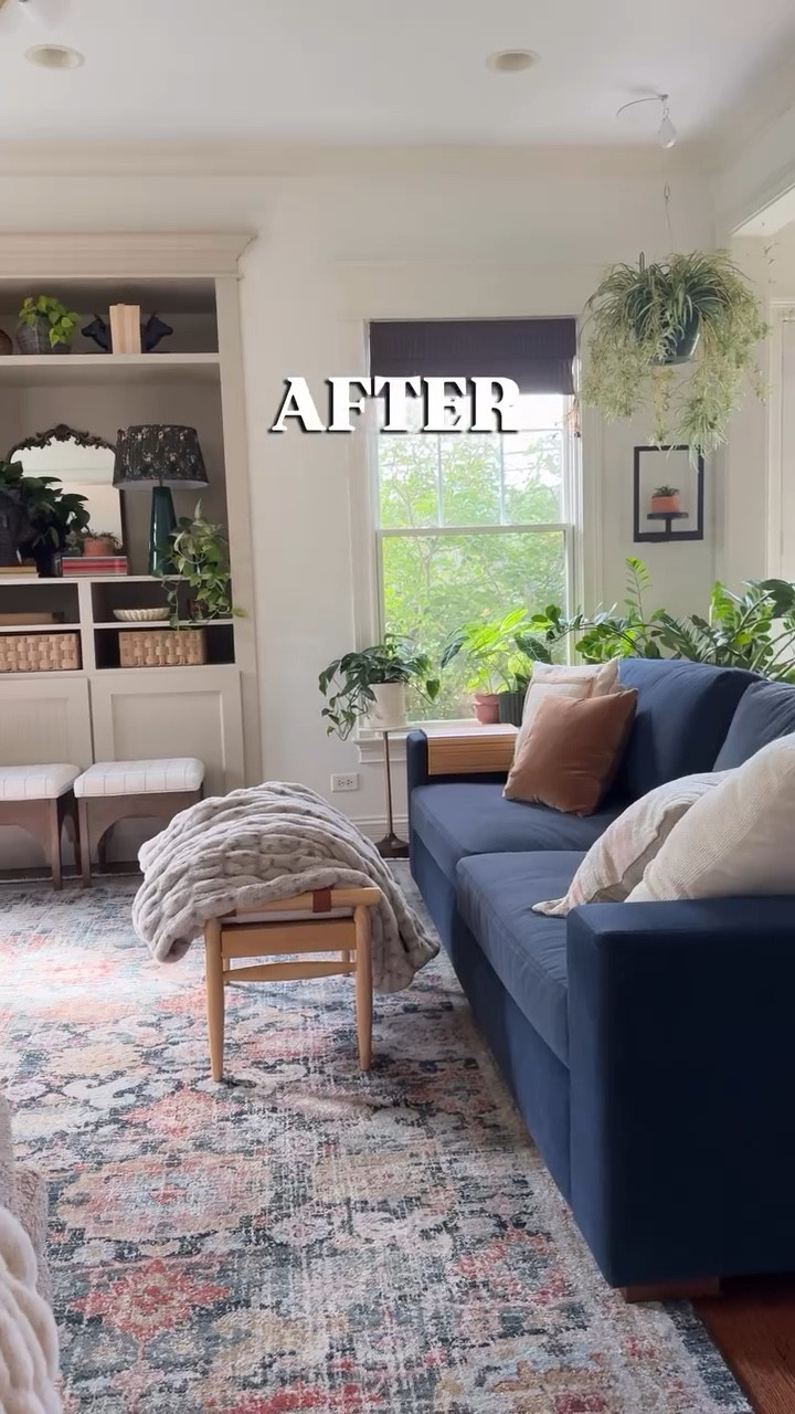 A little before and after of the planty family room makeover. My favorite change was painting the built in cabinet and moving the tv onto a stand. I’ve been wanting to do this for a long time and love how it turned out! What’s your favorite part?

#beforeandafter #familyroom #plantfilledhome #houseplantlover #plantsmakepeoplehappy #plantstyling #plantlover #plantlife #houseplantlove