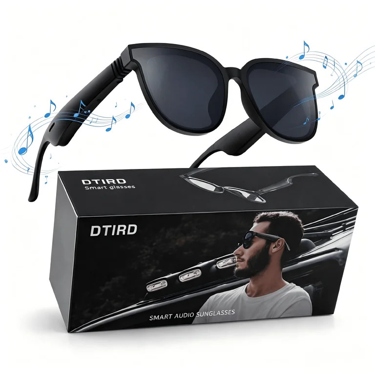 Bluetooth Glasses for Men & Women, AI Smart glasses Music Sunglasses with Open-Ear Speaker, Voice... | Walmart (US)