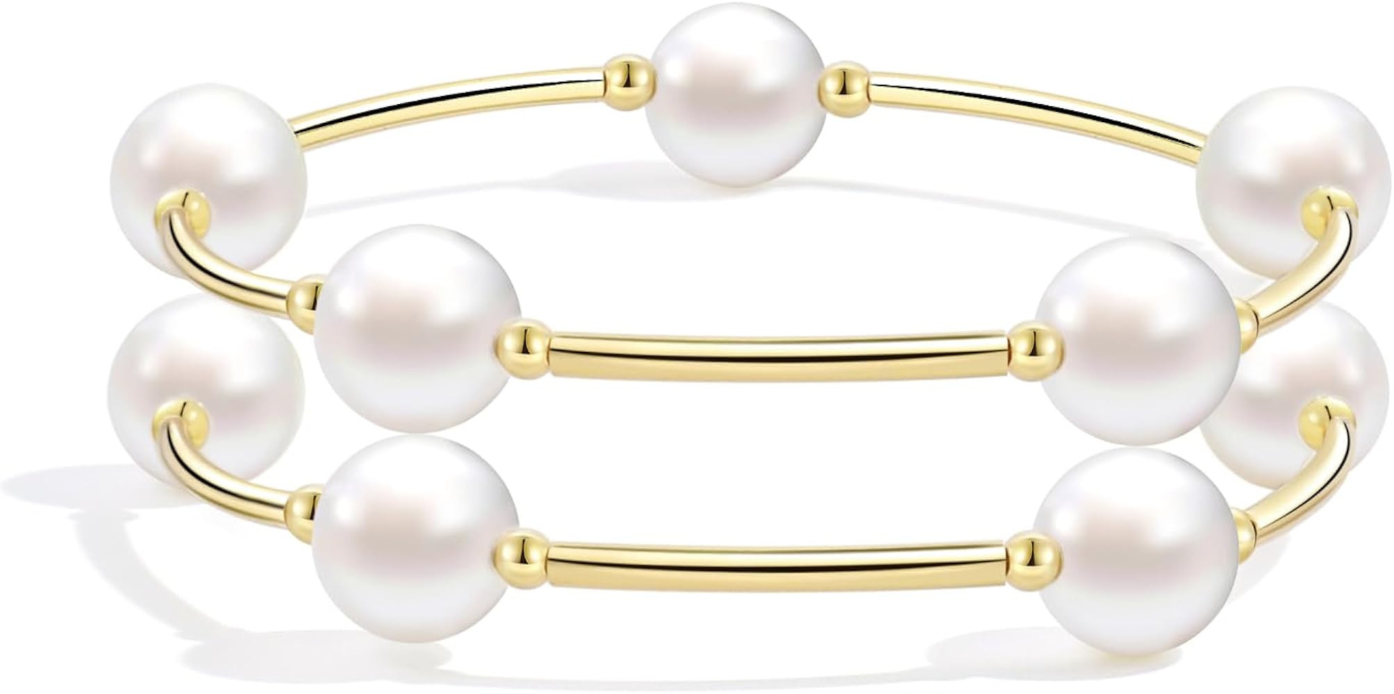 Elegance 11 designs 10mm Crystal White Pearl Blessing Bracelet | Amazon (US)