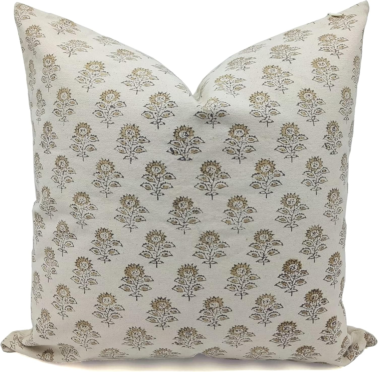 Fabritual Thick Cotton Throw Pillow Cover, Outdoor Pillow with Handloom Print, Sustainable Handma... | Amazon (US)