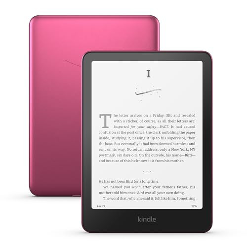 Kindle Paperwhite Clear Case Bundle: Includes Amazon Kindle Paperwhite Signature Edition 32GB (newest model) | Metallic Raspberry & Clear Back Case | Raspberry | Amazon (US)