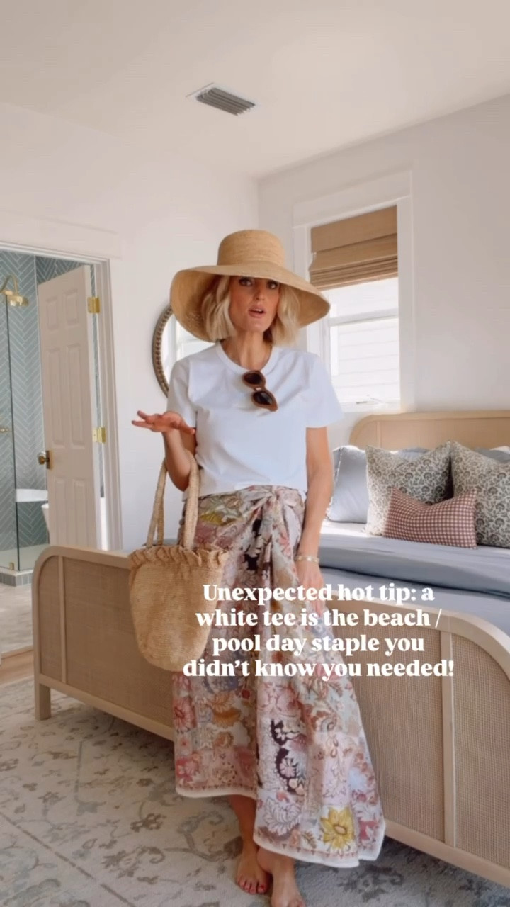 Love this unexpected way to style this white tee for vacation! Perfect for running errands before heading to the beach!

Loverly Grey, vacation outfit ideas, how to style white tee, spring fashion, spring outfit ideas 

#LTKootd #LTKSeasonal #LTKTravel
