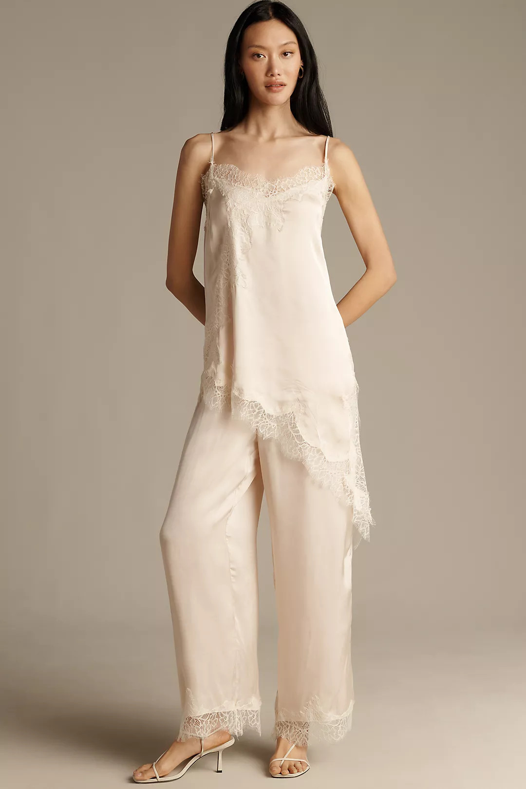 LyreBird Heirloom Lace Asymmetrical Camisole | Anthropologie (US)