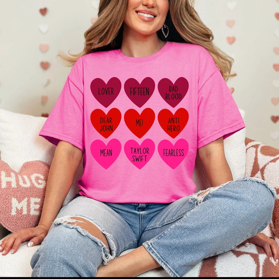 Taylor Valentine Shirt, Swiftie Valentine, Valentines Day Shirt, Valentines Tee, Valentines Shirt... | Etsy (US)