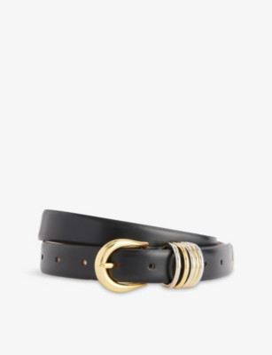 Hollyhock Mixed Metal Leather Belt | Selfridges