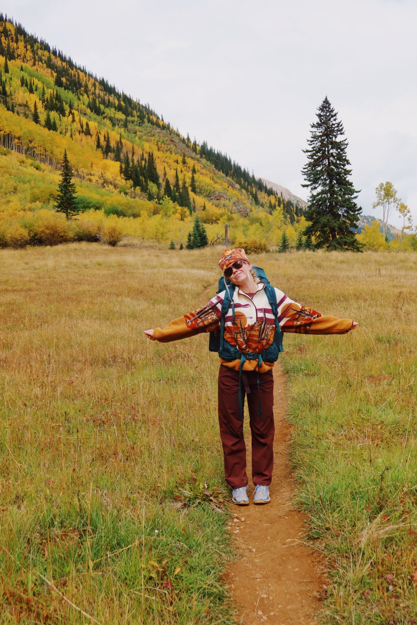 Everything I wore backpacking!