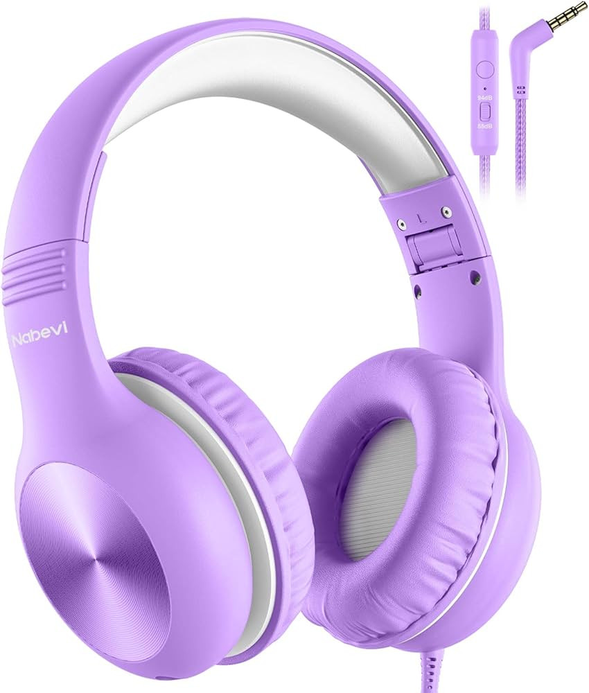 Kids Headphones, Childrens Headphones with Microphone, 85dB/94dB Volume Limit, HD Sound, Sharing ... | Amazon (UK)