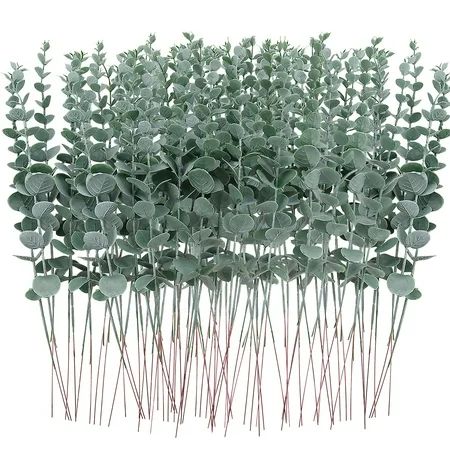 New for summer! Cumka 72 Pcs Eucalyptus Stems Artificial Greenery Stems Eucalyptus Leaves Stems 15 i | Walmart (US)