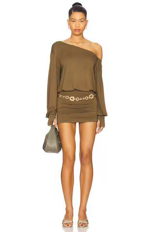 superdown Rosabella Mini Dress in Olive Green from Revolve.com | Revolve Clothing (Global)
