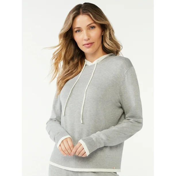 Sofia Intimates by Sofia Vergara Women's Luxe Knit Lounge Hoodie - Walmart.com | Walmart (US)