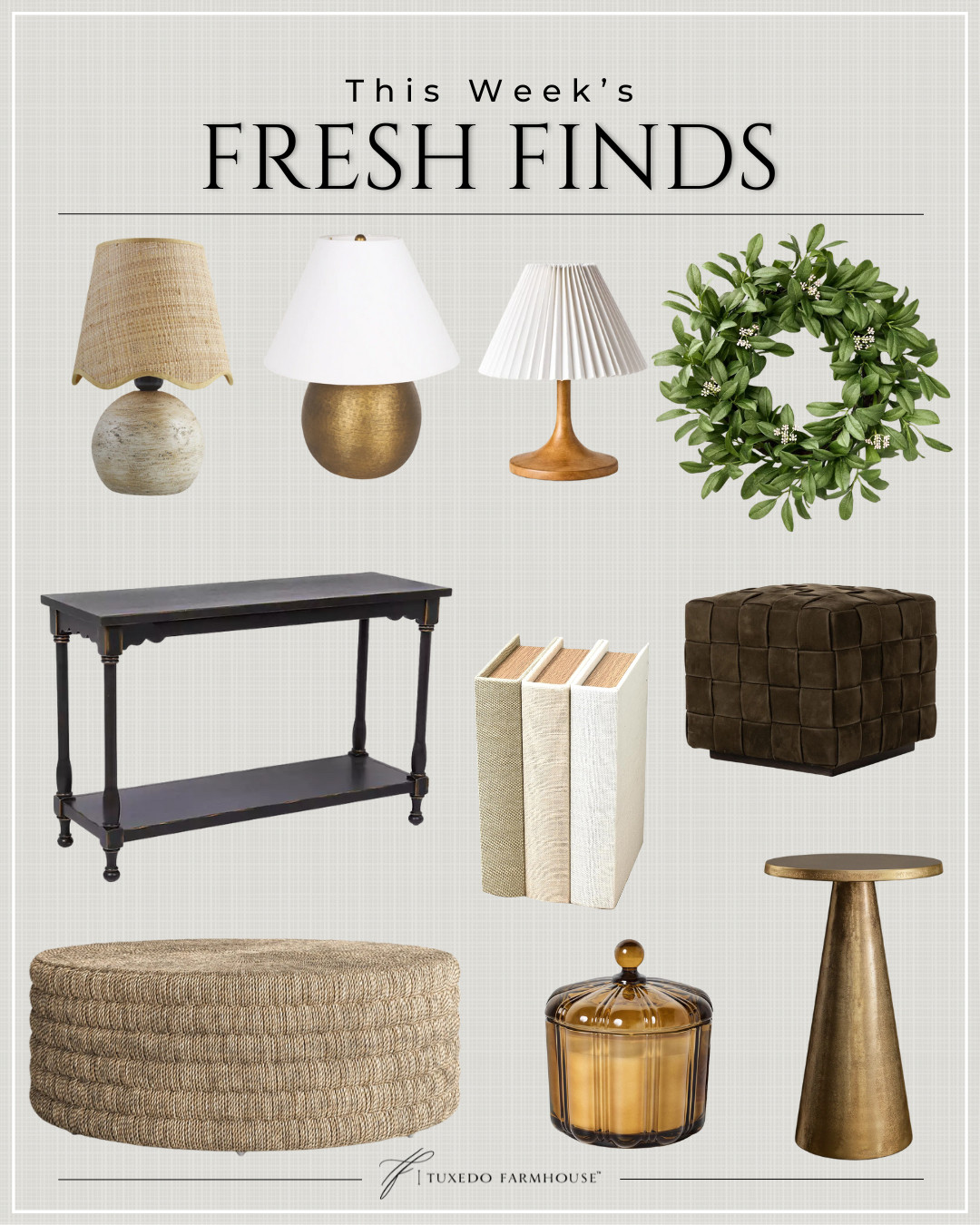 This Week's Fresh Finds

Fun new finds this week!

Seasonal, home decor,winter, accent chairs, rugs, wall art, frames, pillows, lamps, baskets, candles, books, coffee tables, ottomans, trays, bowls, consoles, accent tables
 

 #LTKSeasonal #LTKHome #LTKFindsUnder50