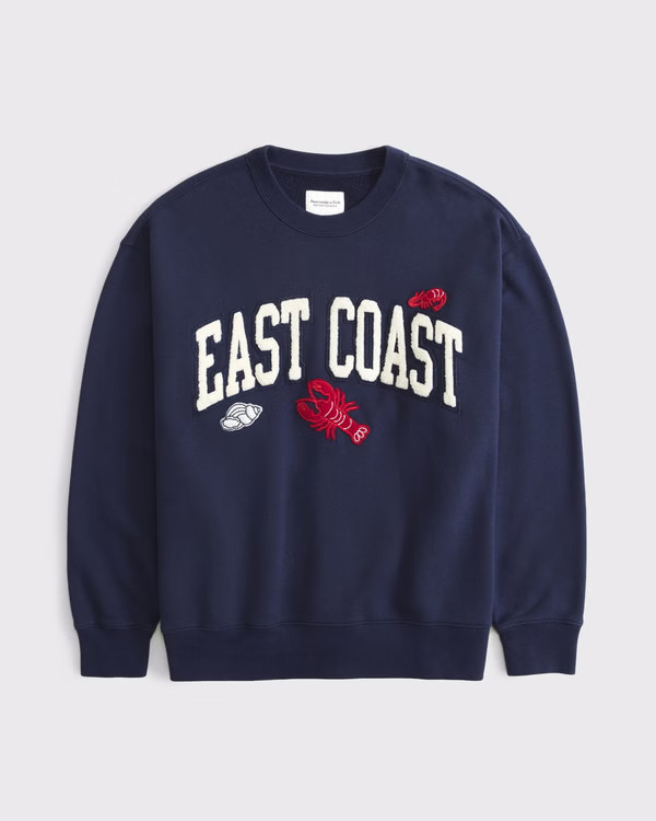 Women's East Coast Vintage Sunday Crew | Women's Tops | Abercrombie.com | Abercrombie & Fitch (US)