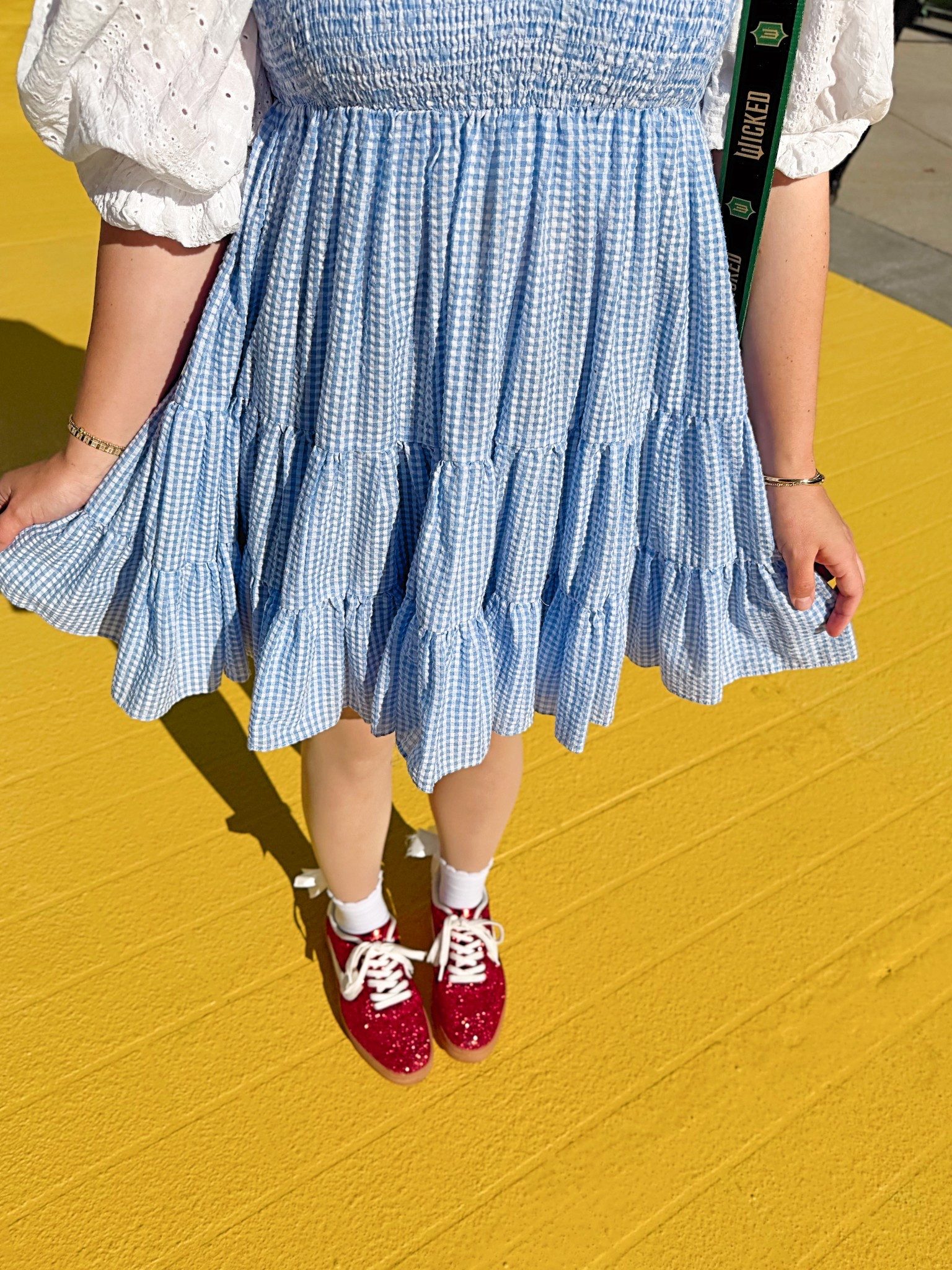 Dorothy from Wizard of Oz inspired outfit for the Wicked: For Good store in Universal Orlando Resort! 

#LTKTravel #LTKParties #LTKSeasonal