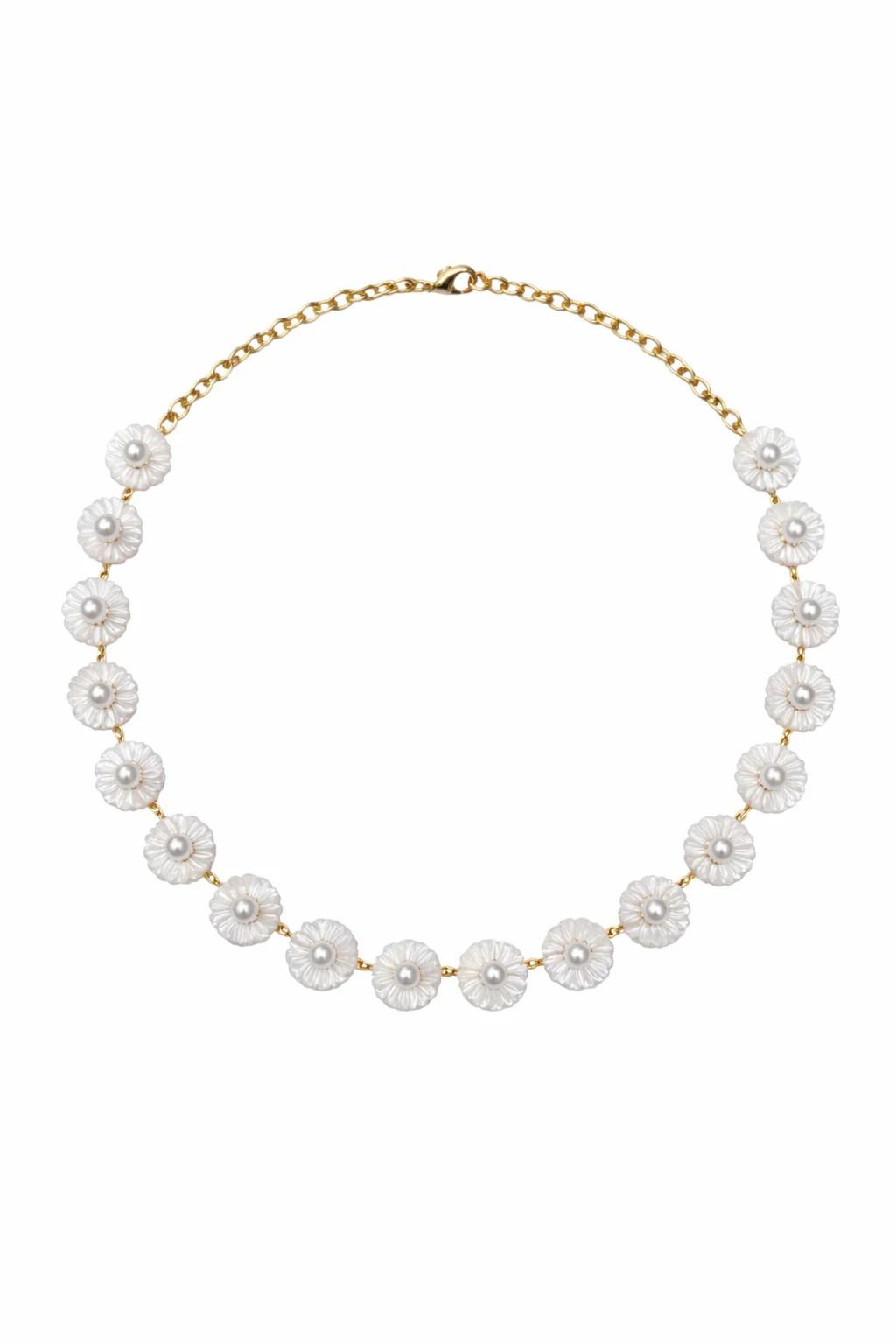 Mother of Pearl Wildflower Necklace | Nicola Bathie Designs