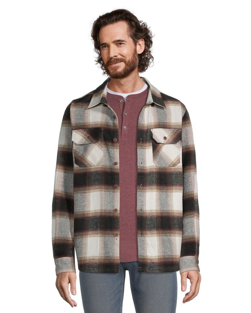 Boston Traders Men's Plaid Shacket #MB0W267 | Mark's - Lequipeur