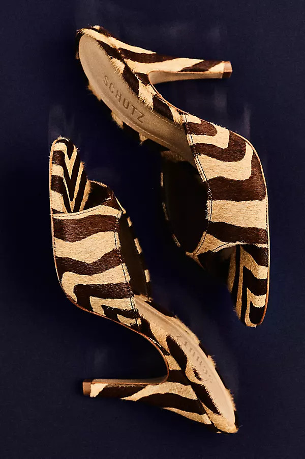 Schutz Clea Open-Toe Mule Heels | Anthropologie (US)