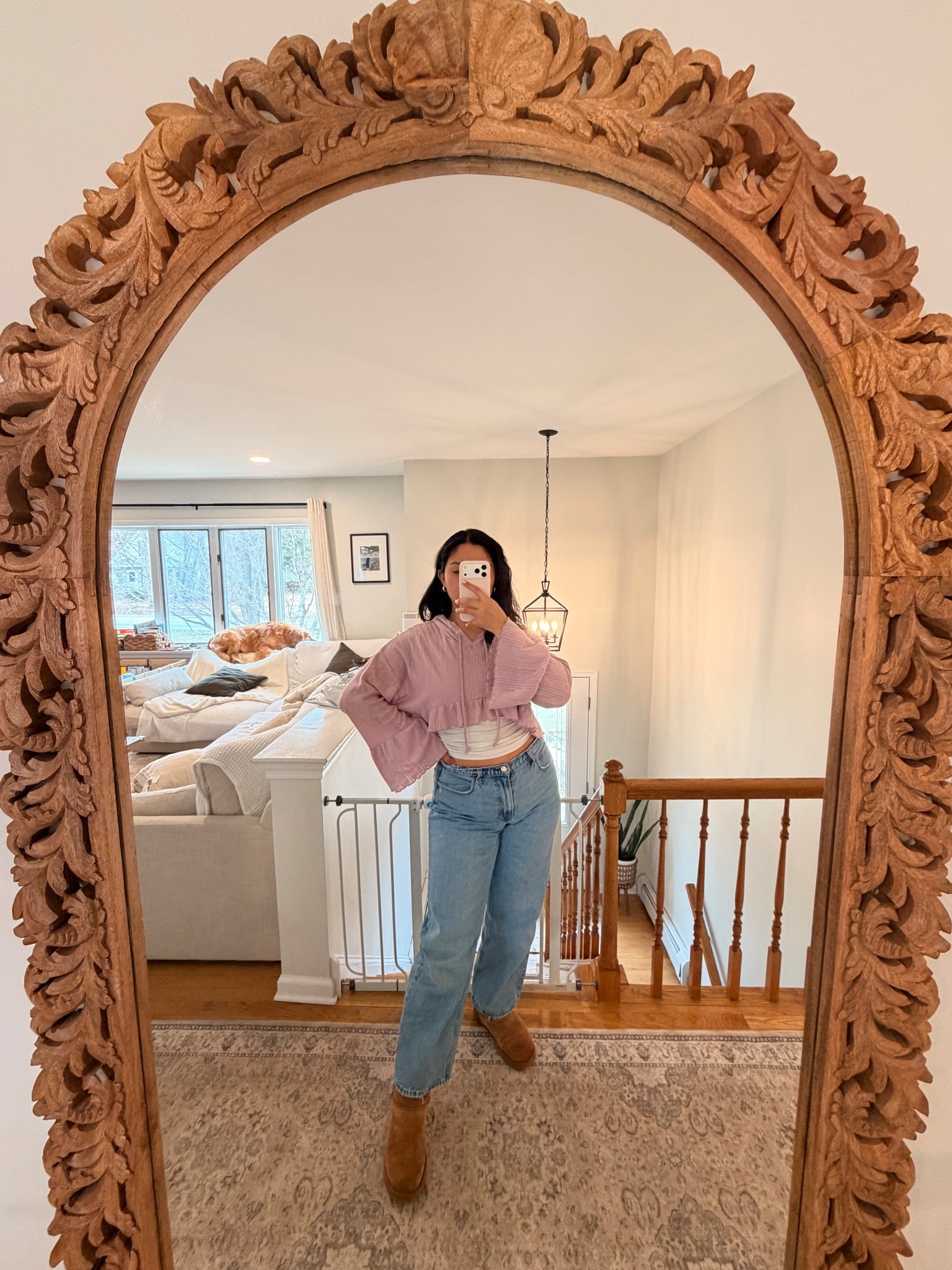 Spring fits are on their way 🤍

You can find this sweater at Poshmark under Urban Outfitters Out From Under “Lizzie Ruffle Hoodie” (Lilac)

#LTKMidsize #LTKootd #LTKmomlife