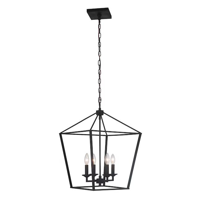 Craftmade Flynt 4-Light Flat Black Transitional Dry Rated Chandelier | Lowe's