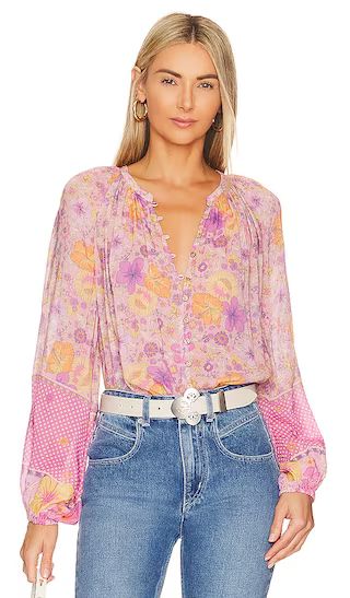 Hibiscus Lane Blouse in Musk | Revolve Clothing (Global)