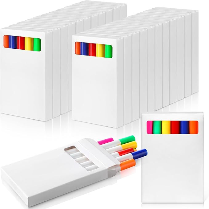 144 Pcs Washable Markers in 6 Vibrant Colors Broad Line Washable Coloring Markers Bulk for Teache... | Amazon (US)