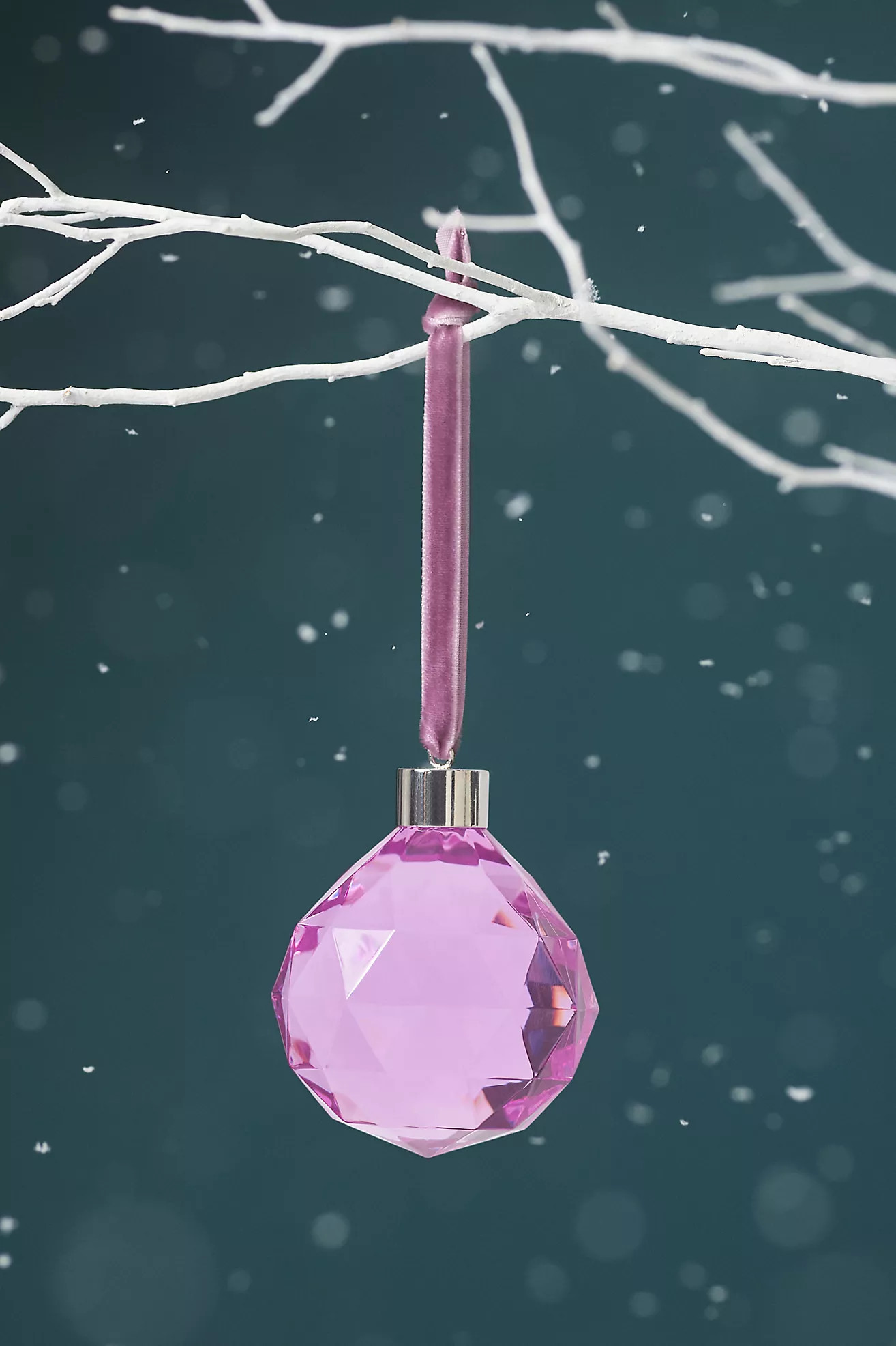 Faceted Acrylic Ball Ornament | Anthropologie (US)